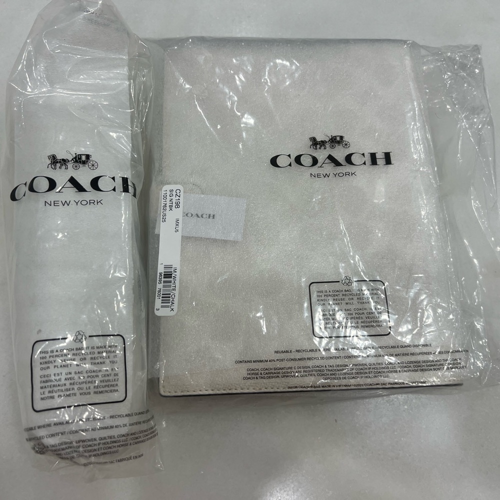 Coach Notebook & Pencil case in Chalk / White - Picture 9 of 15